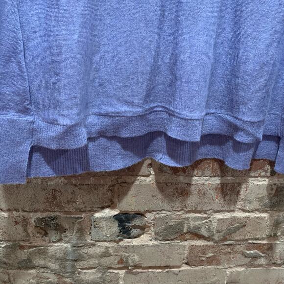 Eileen Fisher Blue Alpaca Tencel Blend Sweater Size Small Petite - Picture 3 of 6